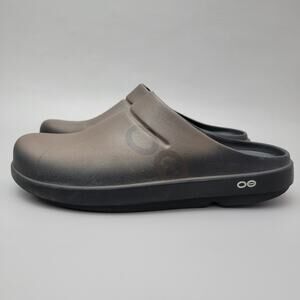 OOFOS OOcloog Luxe Clogs Recovery Comfort Black Brown Ombré Men 11 / Women 13